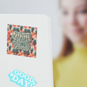 家族の熱帯のハートのママ ラウンドシール