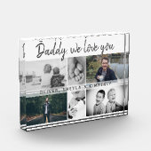 家族の父と子供たち 家族の父 コラージュ フォトブロック (左)