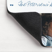 家族の物語6フォトコラージュモダンカスタム文字 マウスパッド (コーナー)