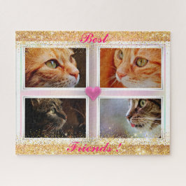 家族の猫の人気がある贈り物 ジグソーパズル