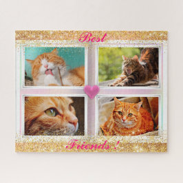 家族の猫の人気がある贈り物 ジグソーパズル