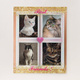 家族の猫の人気がある贈り物 ジグソーパズル