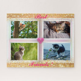 家族の猫の人気がある贈り物 ジグソーパズル