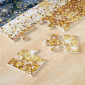 家族の猫の人気がある贈り物 ジグソーパズル (側面)