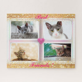 家族の猫の人気がある贈り物 ジグソーパズル