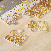 家族の猫の人気がある贈り物 ジグソーパズル (側面)