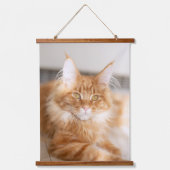 家族の猫の写真を追加カスタムする 吊り下げ型タペストリー (正面2)