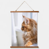 家族の猫の写真を追加カスタムする 吊り下げ型タペストリー (正面3)