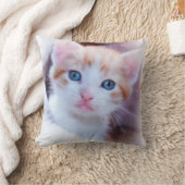 家族の猫の写真2枚 クッション (ブランケット)