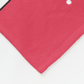 家族の白い赤のコラージュ フリースブランケット (角)