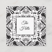 家族の白黒の通話カードエンクロージャ エンクロージャーカード (正面)