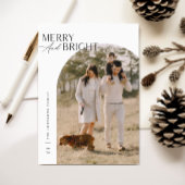 家族の瞬間：メリーと明るい写真のクリスマス シーズンカード