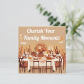 家族の瞬間:喜ばしいクリスマスの挨拶 シーズンカード (スタンド正面)