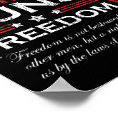 家族の神の銃と自由クリスチャンのマガトランプ ポスター (角)