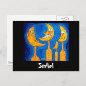 家族の笑顔 ポストカード (正面/裏面)