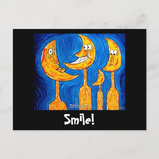 家族の笑顔 ポストカード (正面)