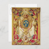 家族の紋章フランスの王室の ポストカード (正面/裏面)