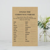 家族の素朴クリスマスパーティーゲーム印刷 (スタンド正面)