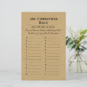 家族の素朴クリスマスパーティーゲーム印刷 (スタンド正面)