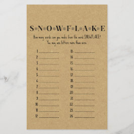 家族の素朴クリスマスパーティーゲーム印刷