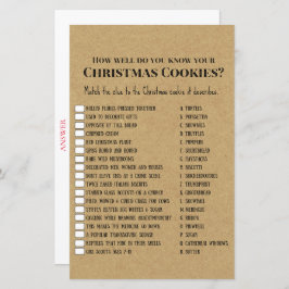 家族の素朴クリスマスパーティーゲーム印刷