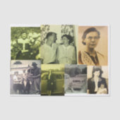 家族の絆の40年代の50年代の60年代家族のポートレート 薄葉紙 (正面)