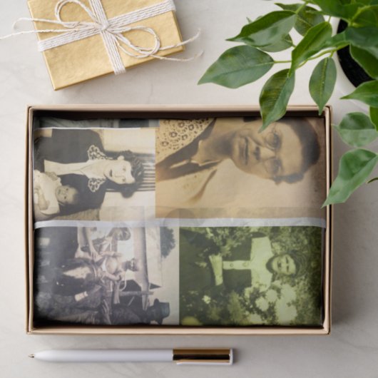 家族の絆の40年代の50年代の60年代家族のポートレート 薄葉紙 (ギフト)