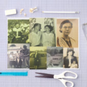 家族の絆の40年代の50年代の60年代家族のポートレート 薄葉紙 (クラフト)