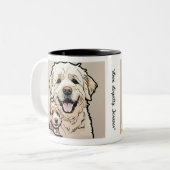 「家族の絆を深める」 ツートーンマグカップ (正面左)