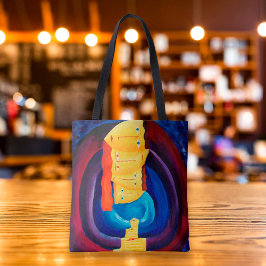 家族の絆 ポートレート 現代アート 絵画 トートバッグ