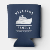 家族の絆 再会 サマー バケーション クルーズ 船 海 缶クーラー (裏面)