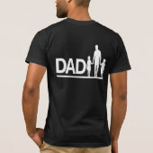 家族の絆 父と子供たち Tシャツ (裏面)