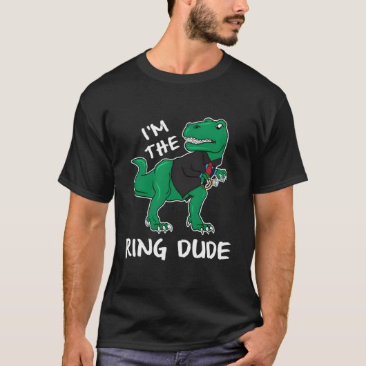家族の結婚式のリングドゥードーパートTレックス Tシャツ (正面)