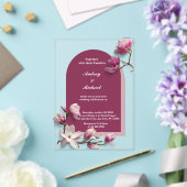 家族の結婚式招待状 アクリル招待状 (インサイチュ (ウェディング))