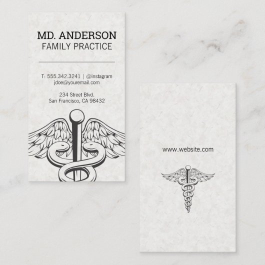 家族の練習 | 医療記号 名刺 (正面/裏面)