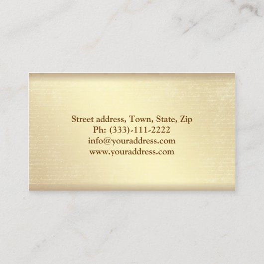 家族の練習 – 小児科医の名刺 名刺 (裏面)