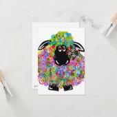 家族の美しい虹の羊 カード (正面/裏面インサイチュ)