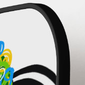 家族の美しい虹の羊 ピックルボールラケット (左詳細)