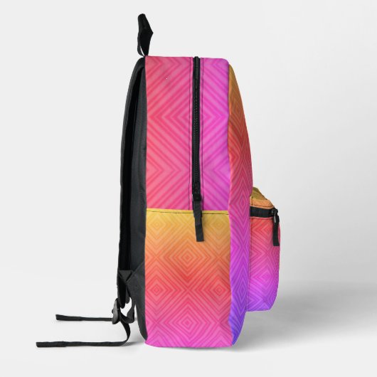 家族の美しい虹の羊 プリントバックパック (左)