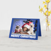 家族の肖像、5" x 7" 折りたたみグリーティングカード カード (黄色い花)