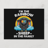 家族の虹の羊 Pride Month ポストカード (正面)