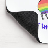 家族の虹色の羊 マウスパッド (コーナー)