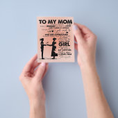 家族の装飾 |母への手紙デザイン| チラシ (手)