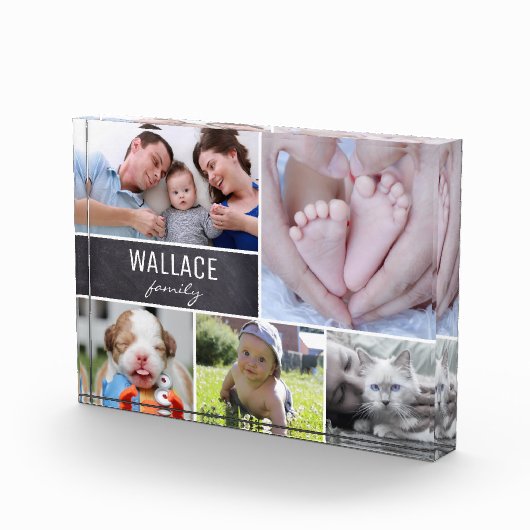 家族の複数のフォトコラージュ複数 フォトブロック (右)