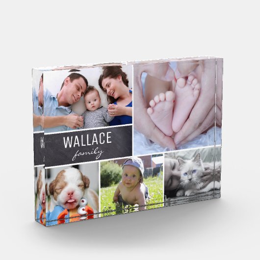 家族の複数のフォトコラージュ複数 フォトブロック (左)