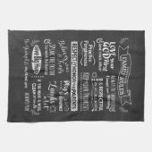 家族の規則 – キリスト教の価値観が一緒に住む キッチンタオル (横)