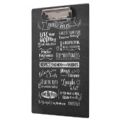 家族の規則 – キリスト教の価値観が一緒に住む クリップボード (左)