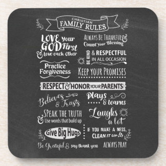 家族の規則 – キリスト教の価値観が一緒に住む コースター