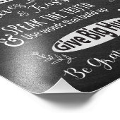 家族の規則 – キリスト教の価値観が一緒に住む フォトプリント (角)