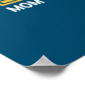 家族の親ママパパベビー子 ポスター (角)